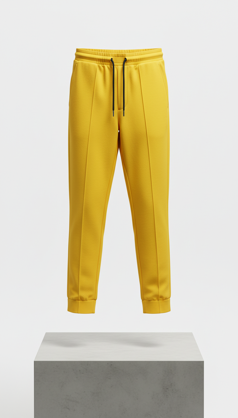 Caution Yellow Tailored Joggers
