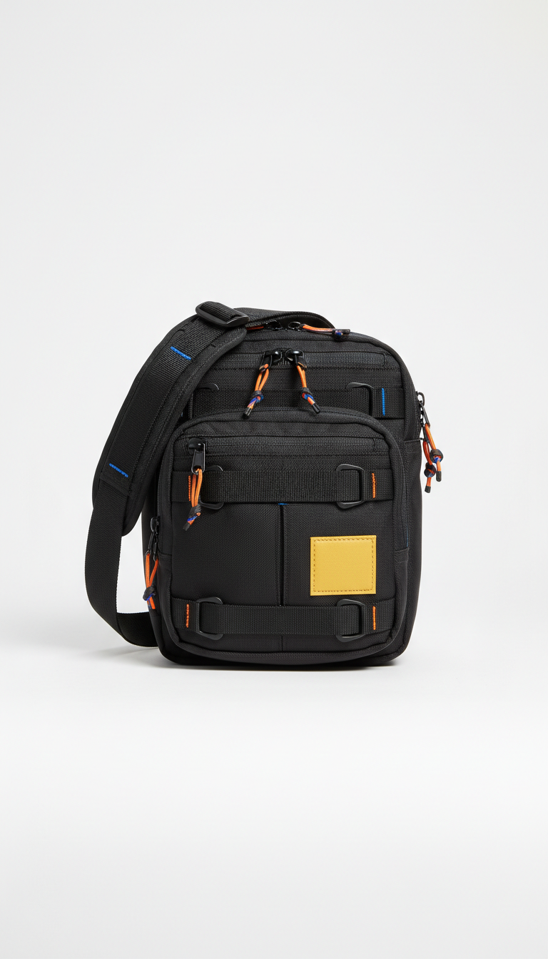 Urban Charcoal Technical Crossbody Bag