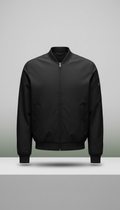 Matte Black Technical Nylon Bomber